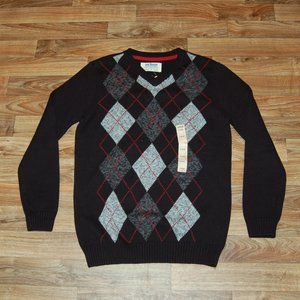 Urban Pipeline Big Boy Argyle V-Neck Sweater